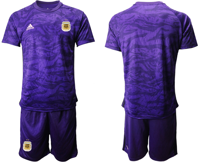 Men 2020-2021 Season National team Argentina goalkeeper purple Soccer Jersey1->argentina jersey->Soccer Country Jersey
